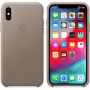 Originalna Apple kožna futrola za iPhone XS - nijansa dima
