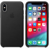 Originalna Apple kožna futrola za iPhone XS - crna
