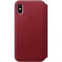 Originalna Apple Folio kožna futrola za iPhone XS - crvena