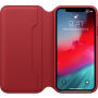 Originalna Apple Folio kožna futrola za iPhone XS - crvena