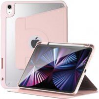 Okretna 360° futrola sa prostorom za Apple Pencil za iPad mini 6 / mini 7 - ružičasto