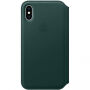 Originalna Apple Folio kožna futrola za iPhone XS - zelena poput bora