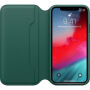 Originalna Apple Folio kožna futrola za iPhone XS - zelena poput bora