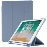 Flip futrola sa funkcijom uspavljivanja i prostorom za Apple Pencil za iPad 10,2" (2019-2021) / Air 3 (2019) / Pro 10,5" - plavo-siva