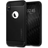 Spigen Rugged Armor maskica za iPhone XS / X - crna