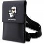 Karl Lagerfeld Saffiano Metal Logo NFT univerzalna torba za iPhone - crna