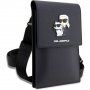 Karl Lagerfeld Saffiano Metal Logo NFT univerzalna torba za iPhone - crna