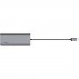 BELKIN 6u1 hub 4K HDMI / USB-C PD 3.0 / 2x USB-A 3.0 / RJ45 / SD čitač sa konektorom USB-C za iPad / MacBook - srebrni