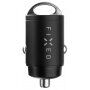FIXED 30W komplet auto punjača PD sa priključkom 2x USB-C s USB-C / Lightning kabelom - 1,2 m - crni