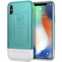 Spigen Classic C1 futrola za Apple iPhone X - Tirkiz