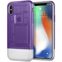 Spigen Classic C1 futrola za Apple iPhone X - ljubičasta