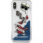 Karl Lagerfeld Karl Captain Carl Liquid Glitter futrola za iPhone X - plava