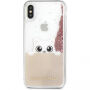 Karl Lagerfeld Peek a Boo Glitter futrola za iPhone X - zlatna