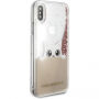 Karl Lagerfeld Peek a Boo Glitter futrola za iPhone X - zlatna