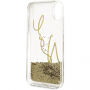 Karl Lagerfeld Karl Signature Liquid Glitter futrola za iPhone X - zlatna