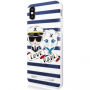 Karl Lagerfeld Sailor Stripes futrola iPhone X - crna