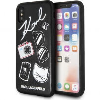 Karl Lagerfeld Pins futrola za iPhone X - crna