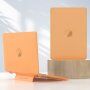Prozirna mat maska sa stalkom na rasklapanje za MacBook Pro 14" (A2442 / A2779 / A2918 / A2992 / A3112 / A3185 / A3401 / A3434) - narančasti