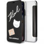 Karl Lagerfeld Pins Book futrola iPhone X - crna