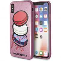Karl Lagerfeld Paris Glitter futrola za iPhone X - Ružičasta