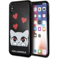 Karl Lagerfeld Original faceplate futrola za iPhone X - crna