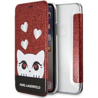 Karl Lagerfeld Valentines Choupette Book futrola za iPhone X - crvena