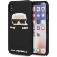Karl Lagerfeld Sneaky Karl futrola za iPhone X - crna