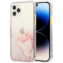 Mramorna maskica otporna na ogrebotine za iPhone 14 Pro Max - ružičasti