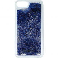 Guess Liquid Glitter maskica za iPhone 6 Plus / 6S Plus / 7 Plus / 8 Plus - čelično-plava
