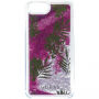 Guess Liquid Glitter maskica za iPhone 7 / 8 - ružičasta s palmom