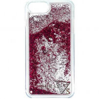 Guess Glitter Triangle maskica za iPhone 5 / 5S / SE (2016) - Ružičasta