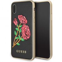 Guess Flower Desire maskica za iPhone X - crna