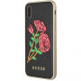 Guess Flower Desire maskica za iPhone X - crna
