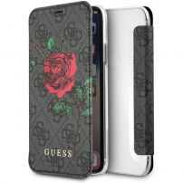 Guess 4G Flower Desire Book futrola za iPhone X - Siva