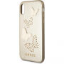 Guess Studs and Sparkle maskica za iPhone X - bež