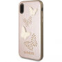 Guess Studs and Sparkle maskica za iPhone X - ružičasta zlatna