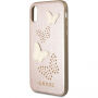 Guess Studs and Sparkle maskica za iPhone X - ružičasta zlatna