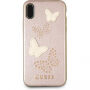 Guess Studs and Sparkle maskica za iPhone X - ružičasta zlatna