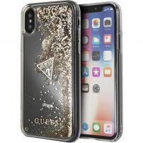 Guess Liquid Glitter futrola za iPhone X - zlatna