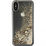 Guess Liquid Glitter futrola za iPhone X - zlatna