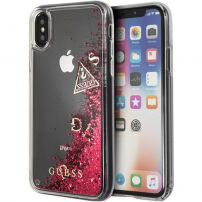 Guess Liquid Glitter futrola za iPhone X - crvena