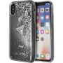 Guess Liquid Glitter futrola za iPhone X - srebrna