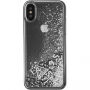 Guess Liquid Glitter futrola za iPhone X - srebrna