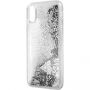 Guess Liquid Glitter futrola za iPhone X - srebrna