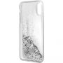 Guess Liquid Glitter futrola za iPhone X - srebrna