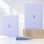 Prozirna mat maska sa stalkom na rasklapanje za MacBook Air 13" (A2681 / A3113 / A3240) - ljubičasti