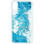 Guess Liquid Glitter stražnja maskica za iPhone X - plava