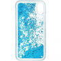 Guess Liquid Glitter stražnja maskica za iPhone X - plava