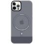 Prozirna maska sa MagSafe za iPhone 12 Pro Max - sivi