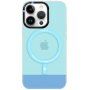 Prozirna maska sa MagSafe za iPhone 14 Pro - plavi